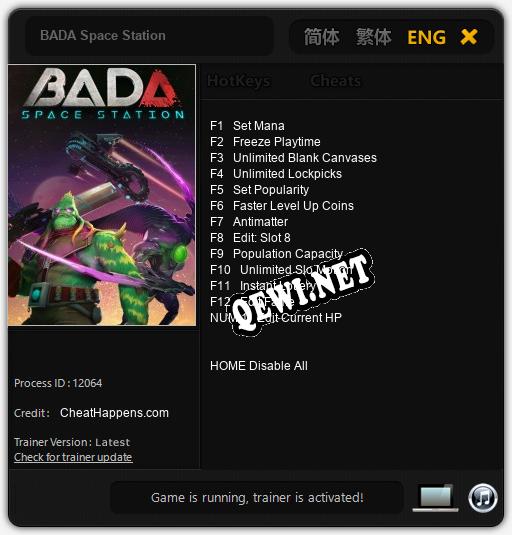 BADA Space Station: ТРЕЙНЕР И ЧИТЫ (V1.0.18)