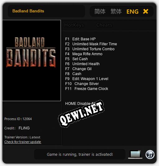 Badland Bandits: Читы, Трейнер +11 [FLiNG]