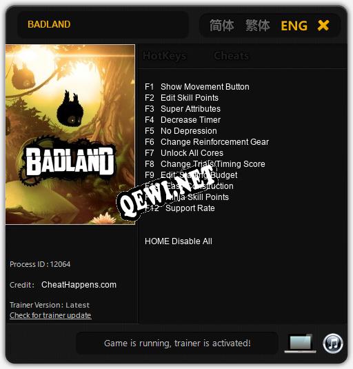 BADLAND: ТРЕЙНЕР И ЧИТЫ (V1.0.46)