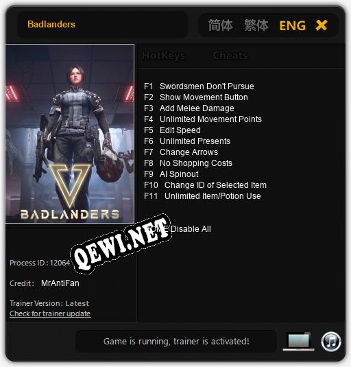 Badlanders: Читы, Трейнер +11 [MrAntiFan]