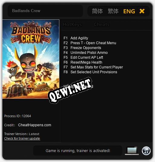 Трейнер для Badlands Crew [v1.0.5]