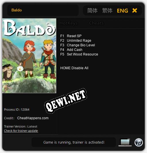 Baldo: Трейнер +5 [v1.3]