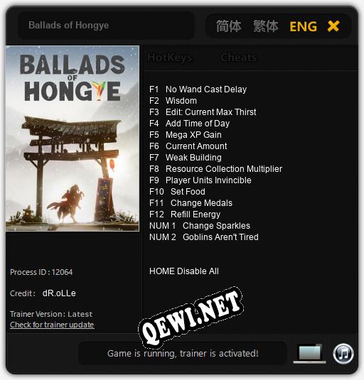 Ballads of Hongye: ТРЕЙНЕР И ЧИТЫ (V1.0.82)