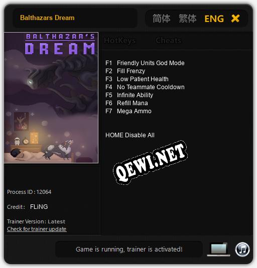 Balthazars Dream: Трейнер +7 [v1.2]