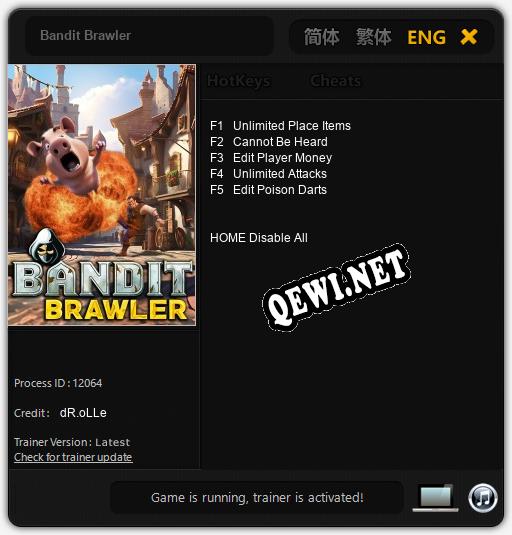 Bandit Brawler: Трейнер +5 [v1.5]