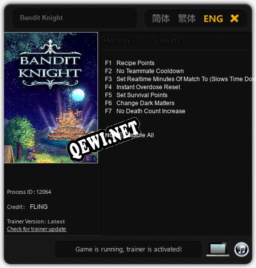 Bandit Knight: ТРЕЙНЕР И ЧИТЫ (V1.0.72)