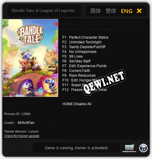 Трейнер для Bandle Tale: A League of Legends Story [v1.0.4]