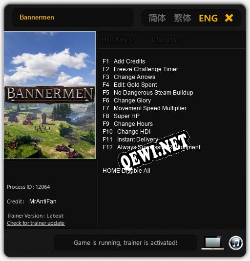 Bannermen: Читы, Трейнер +12 [MrAntiFan]