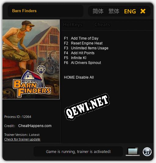 Barn Finders: ТРЕЙНЕР И ЧИТЫ (V1.0.86)