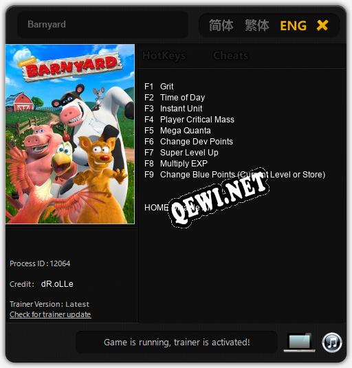 Barnyard: Читы, Трейнер +9 [dR.oLLe]