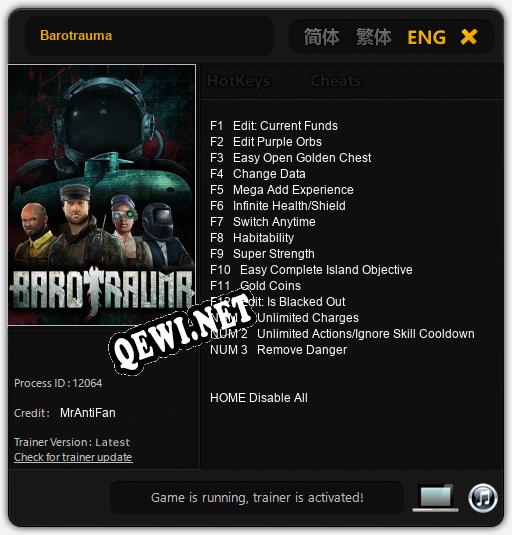 Barotrauma: ТРЕЙНЕР И ЧИТЫ (V1.0.1)