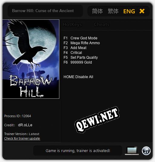 Barrow Hill: Curse of the Ancient Circle: Трейнер +6 [v1.6]
