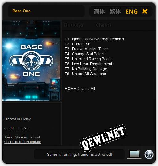 Base One: ТРЕЙНЕР И ЧИТЫ (V1.0.21)