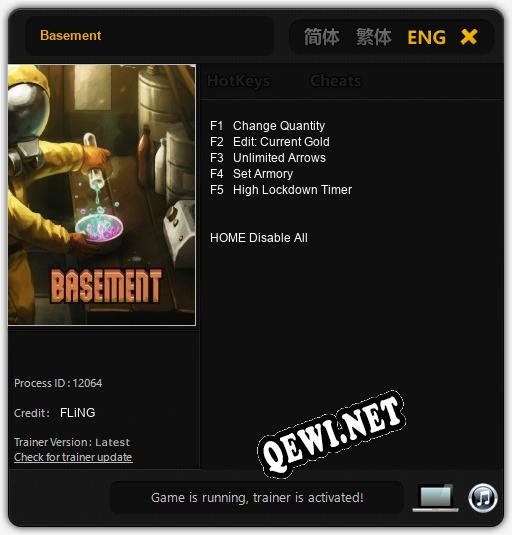 Basement: Трейнер +5 [v1.3]