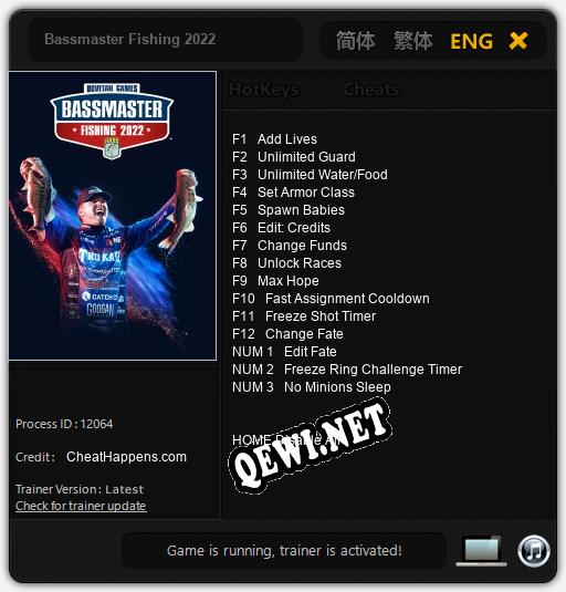 Bassmaster Fishing 2022: Читы, Трейнер +15 [CheatHappens.com]