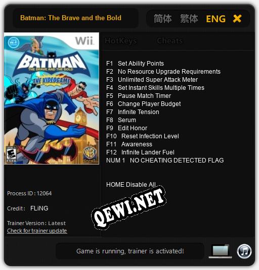 Batman: The Brave and the Bold: Трейнер +13 [v1.7]