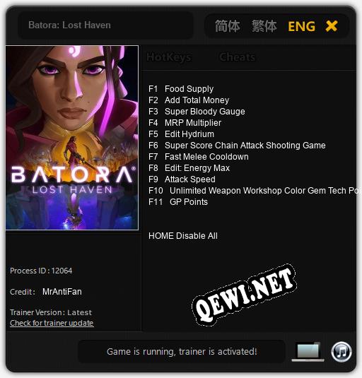 Batora: Lost Haven: Читы, Трейнер +11 [MrAntiFan]