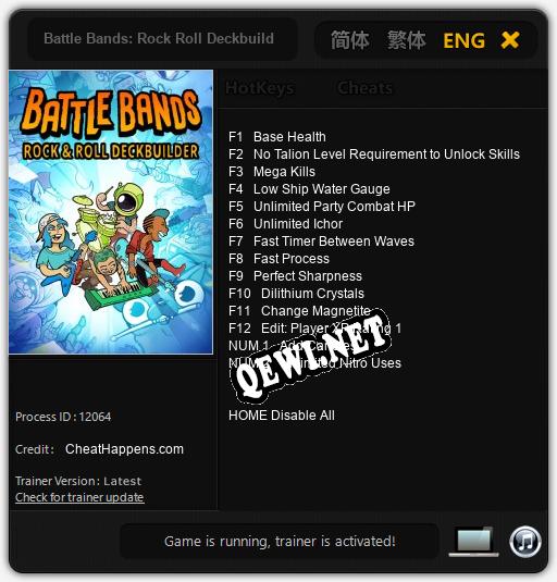 Battle Bands: Rock Roll Deckbuilder: Трейнер +14 [v1.4]