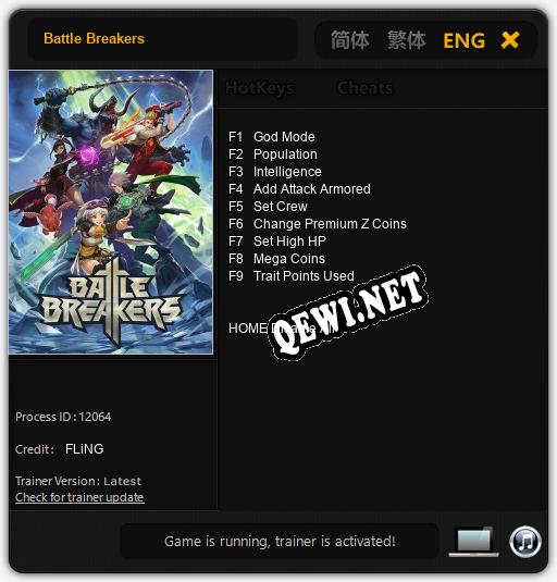 Battle Breakers: Читы, Трейнер +9 [FLiNG]