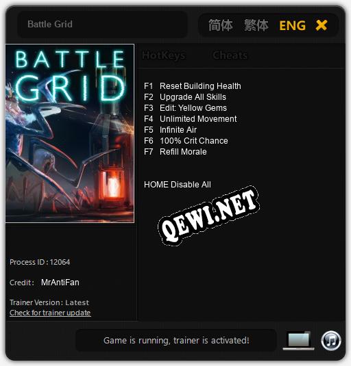 Battle Grid: Трейнер +7 [v1.4]
