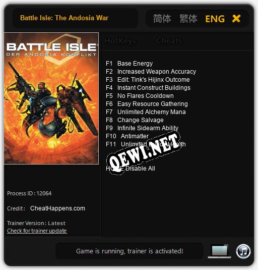 Трейнер для Battle Isle: The Andosia War [v1.0.7]