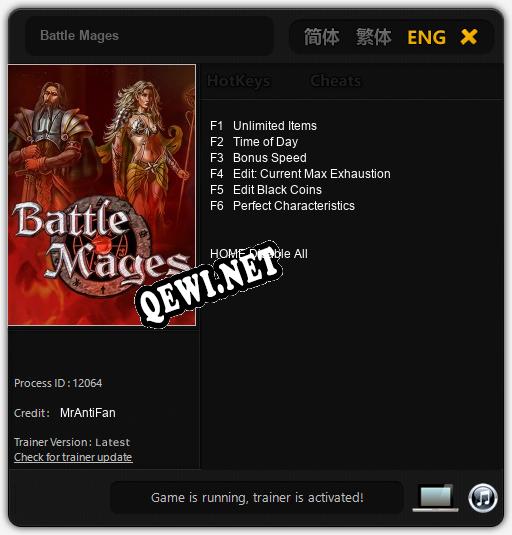 Battle Mages: Трейнер +6 [v1.1]