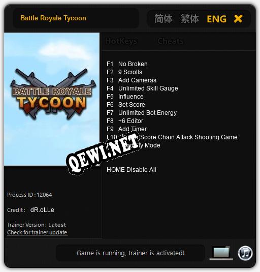 Battle Royale Tycoon: Трейнер +11 [v1.4]