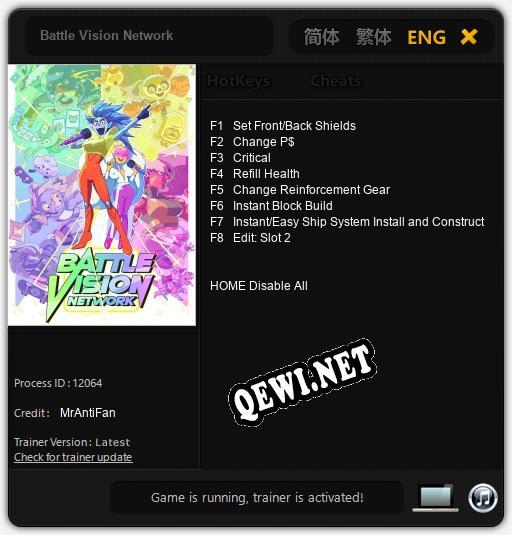 Battle Vision Network: Трейнер +8 [v1.6]