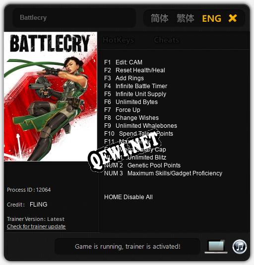 Трейнер для Battlecry [v1.0.2]