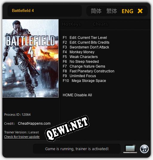 Трейнер для Battlefield 4 [v1.0.6]
