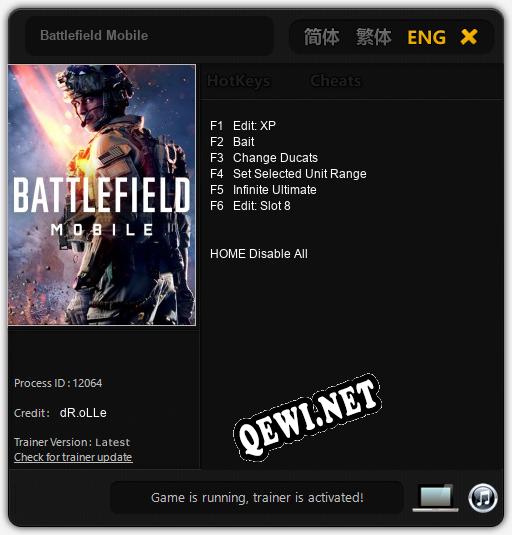 Battlefield Mobile: ТРЕЙНЕР И ЧИТЫ (V1.0.41)