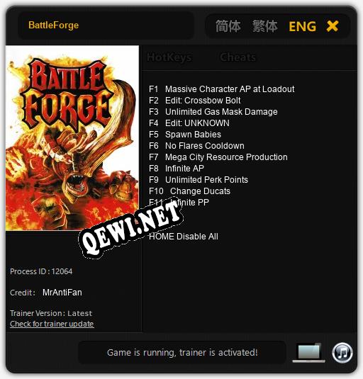 Трейнер для BattleForge [v1.0.6]