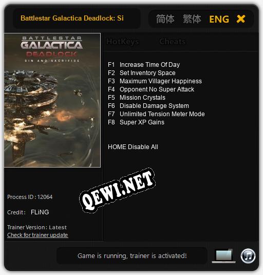 Трейнер для Battlestar Galactica Deadlock: Sin and Sacrifice [v1.0.3]