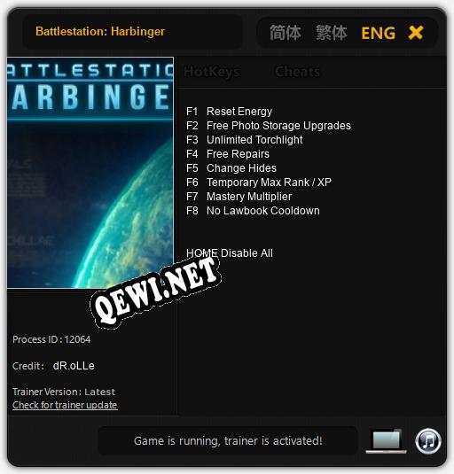 Battlestation: Harbinger: ТРЕЙНЕР И ЧИТЫ (V1.0.49)