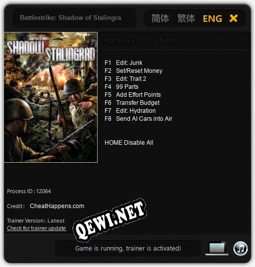 Battlestrike: Shadow of Stalingrad: Читы, Трейнер +8 [CheatHappens.com]