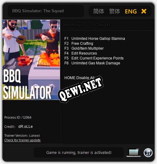 BBQ Simulator: The Squad: Трейнер +6 [v1.2]