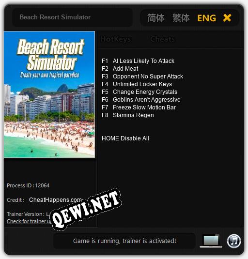 Beach Resort Simulator: ТРЕЙНЕР И ЧИТЫ (V1.0.62)