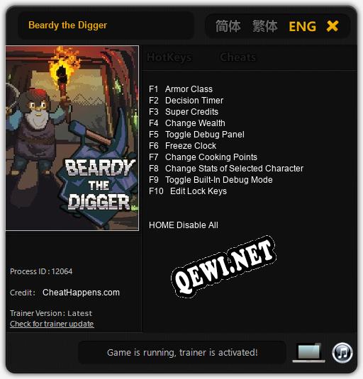 Трейнер для Beardy the Digger [v1.0.7]