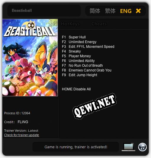 Трейнер для Beastieball [v1.0.2]
