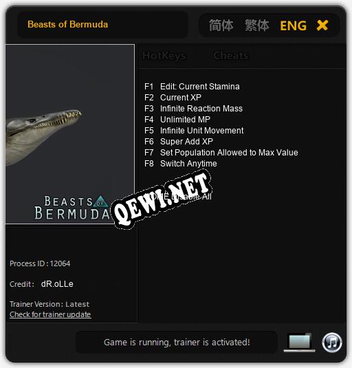 Beasts of Bermuda: Читы, Трейнер +8 [dR.oLLe]