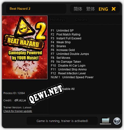 Beat Hazard 2: ТРЕЙНЕР И ЧИТЫ (V1.0.88)