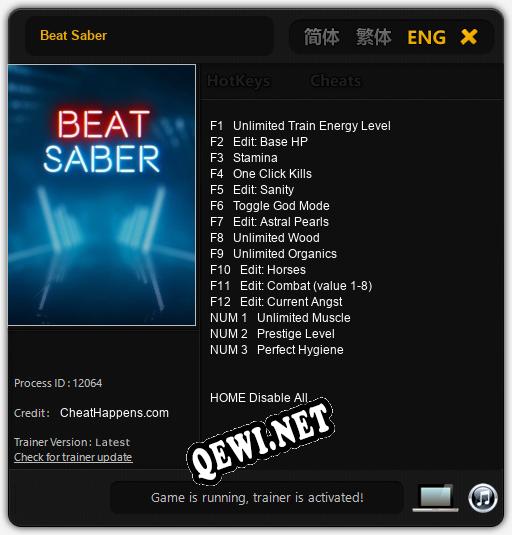 Трейнер для Beat Saber [v1.0.9]