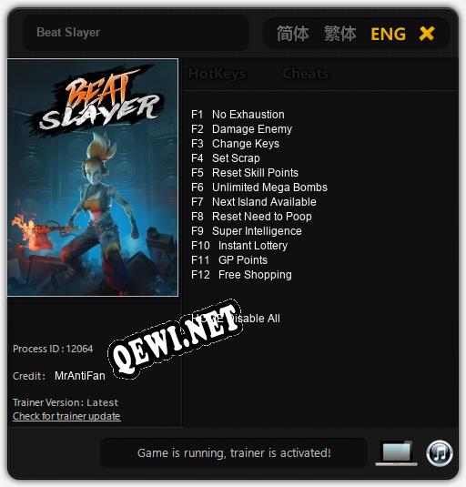 Beat Slayer: Трейнер +12 [v1.6]