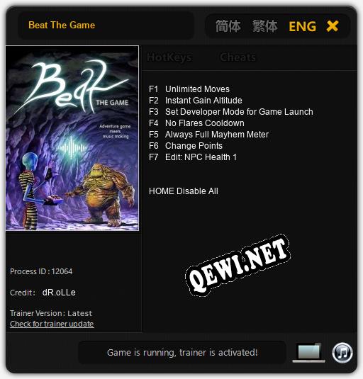 Трейнер для Beat The Game [v1.0.8]