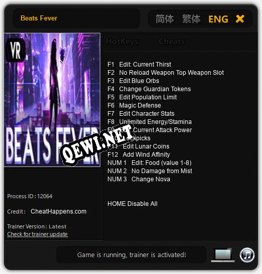 Beats Fever: Трейнер +15 [v1.1]