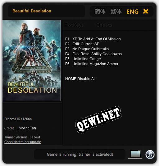 Beautiful Desolation: Трейнер +6 [v1.1]
