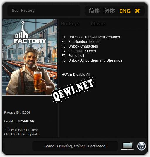 Beer Factory: Читы, Трейнер +6 [MrAntiFan]