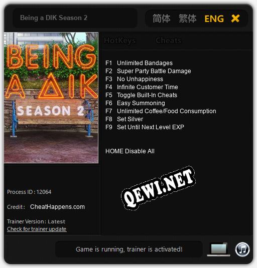 Being a DIK Season 2: Читы, Трейнер +9 [CheatHappens.com]