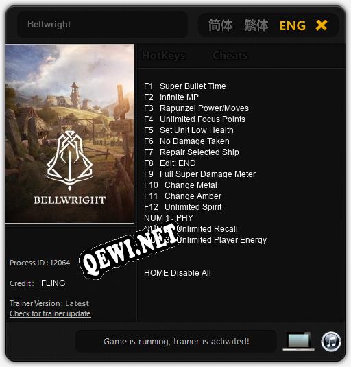 Bellwright: Трейнер +15 [v1.5]