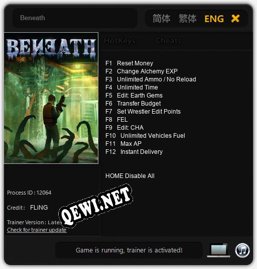 Beneath: ТРЕЙНЕР И ЧИТЫ (V1.0.35)